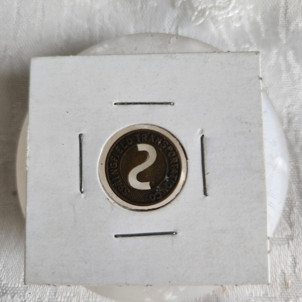 Vintage Springfield Transportation Company Fare Token